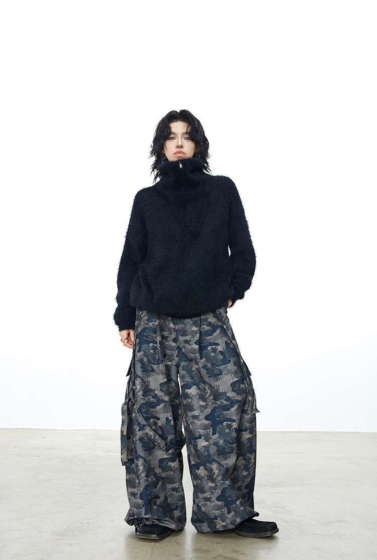 Health Wellness Lifestyle - Fur Collar Pullovers Anime Rabbit Mens