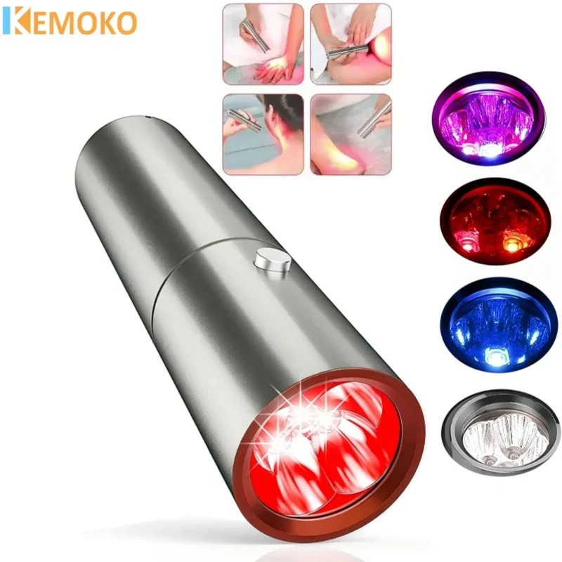Acne Light Therapy Pen - Blue Red Light Therapy Device 3&5