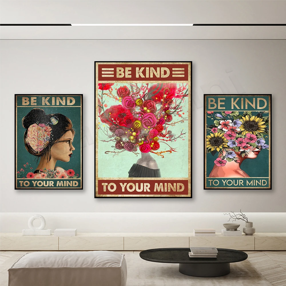 Treat your mind well: Women's  - Health Wellness Poster recension och pris
