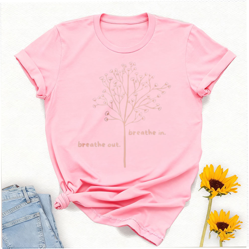 Breathe in Breathe Out T-Shirt - Your Health Wellness recension och pris