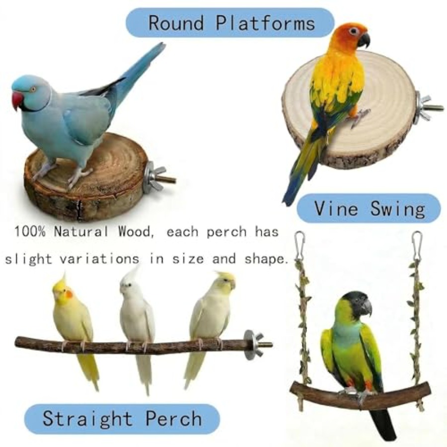 8PCS natural wood bird perches - Health & Wellness Junior Premium Adjustable Arm Sling recension och pris