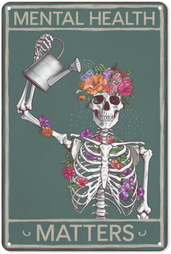 Gothic Wellness Tin Sign 8X12I - Health Wellness Office recension och pris