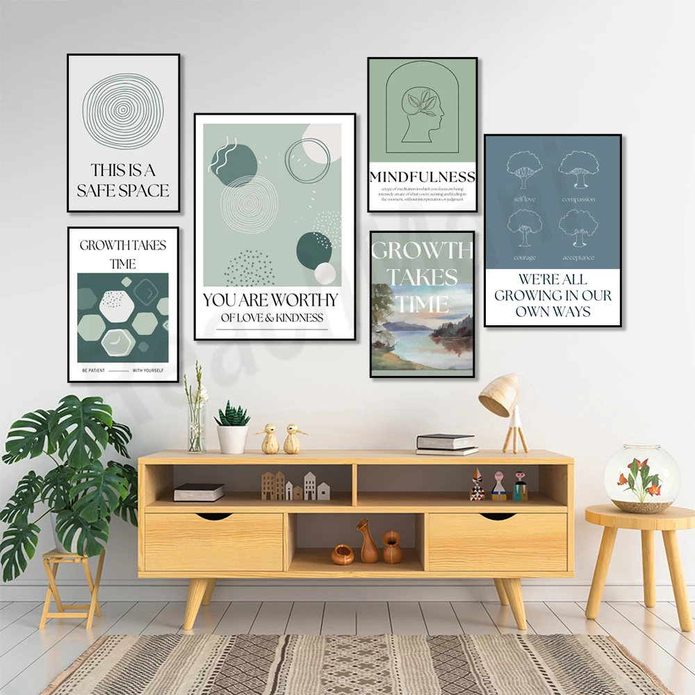 Mindfulness print, it's a safe - Health Wellness Poster recension och pris